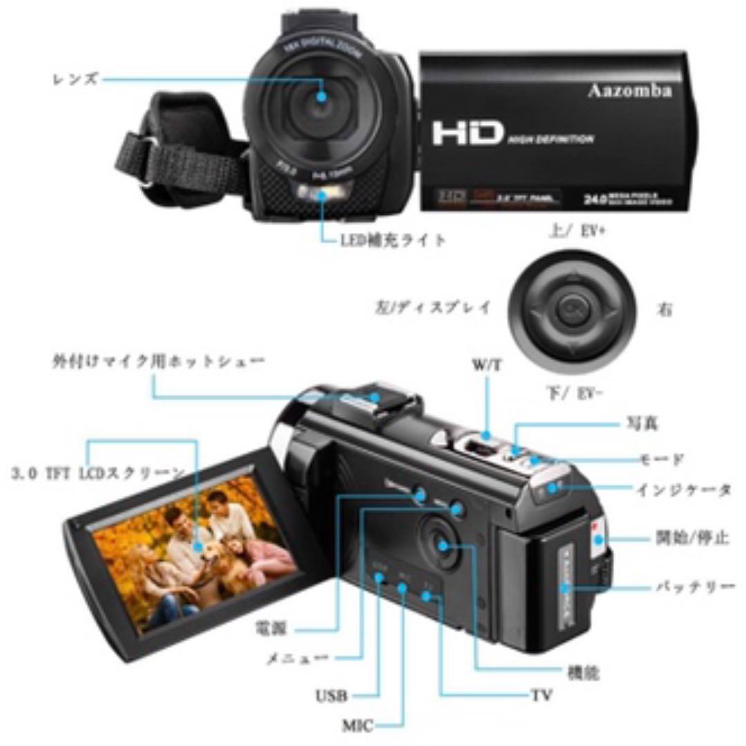 ビデオカメラ カード付いてありません