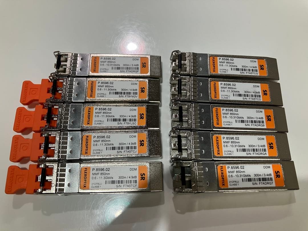 【バラ売値下げ可】SFP+光トランシーバセット 100個