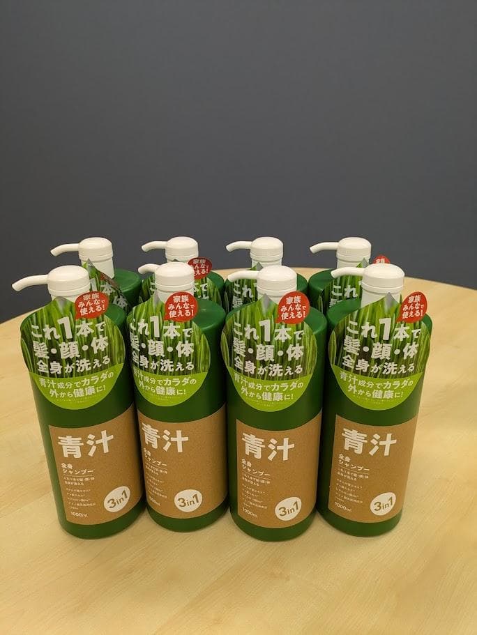青汁全身シャンプー 3in1 1000ml　×　８本