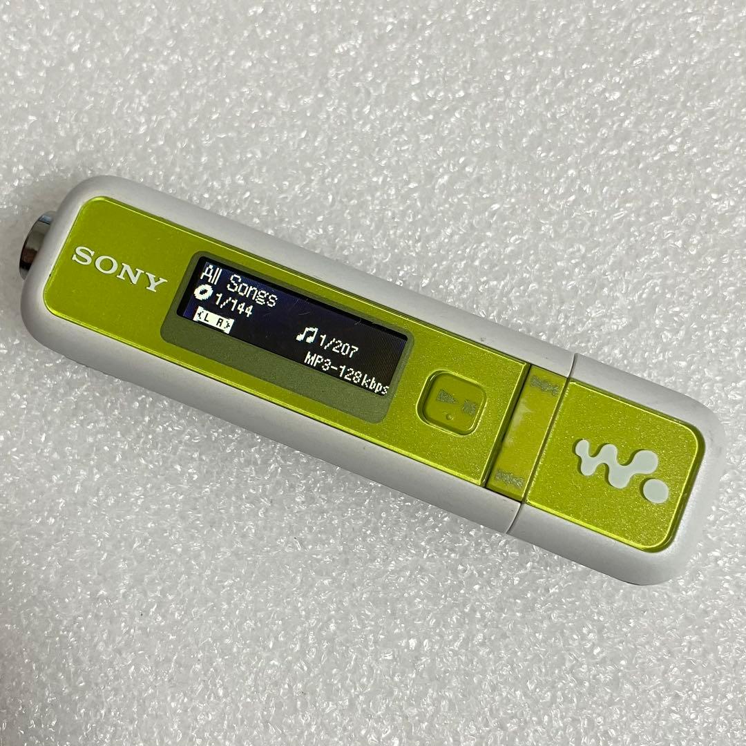 【動作確認済】　ソニー　NW−E023F ウォークマン 1GB ライムイエロー