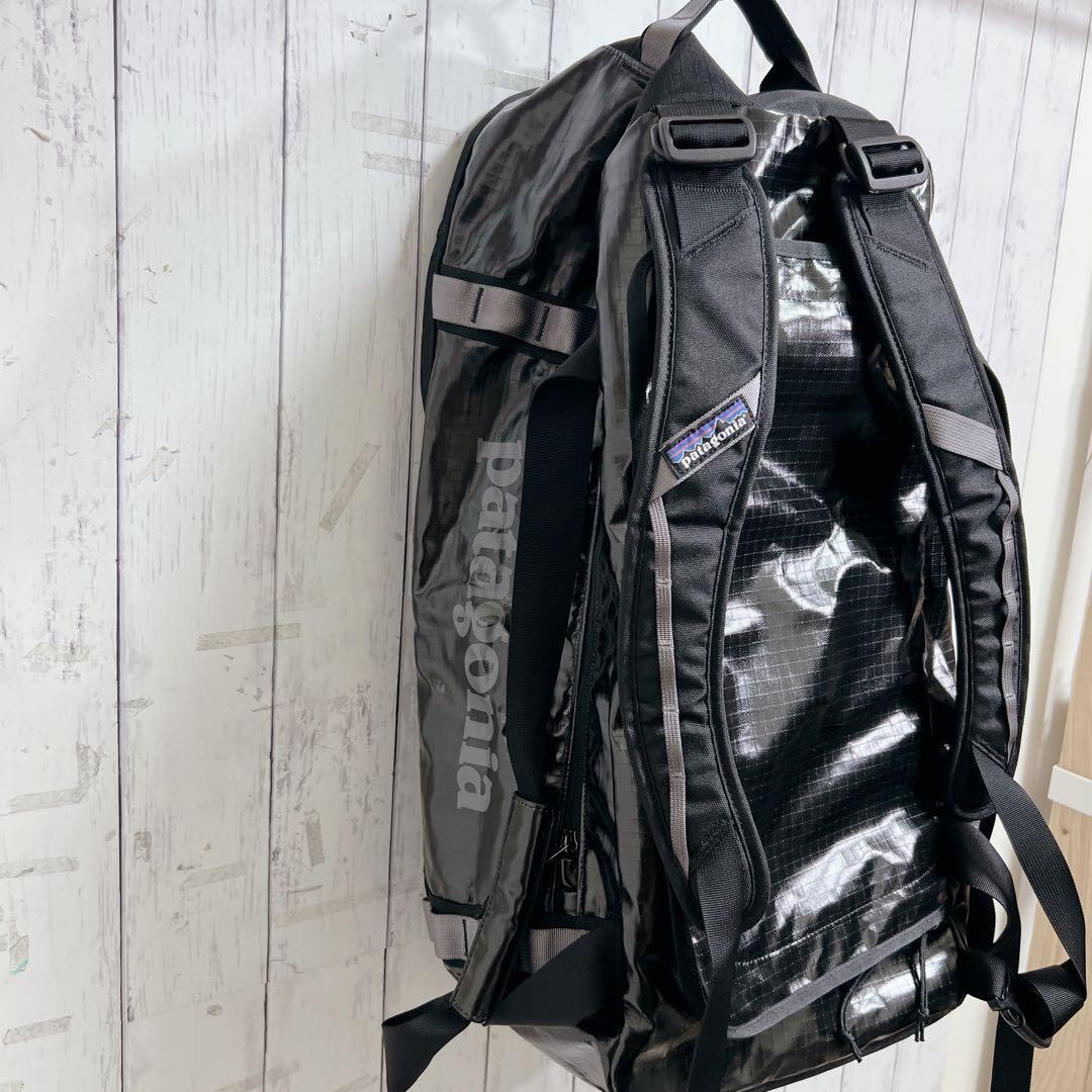 【美品】パタゴニア ブラックホールダッフル 55L 防水 ボストンバッグ 黒