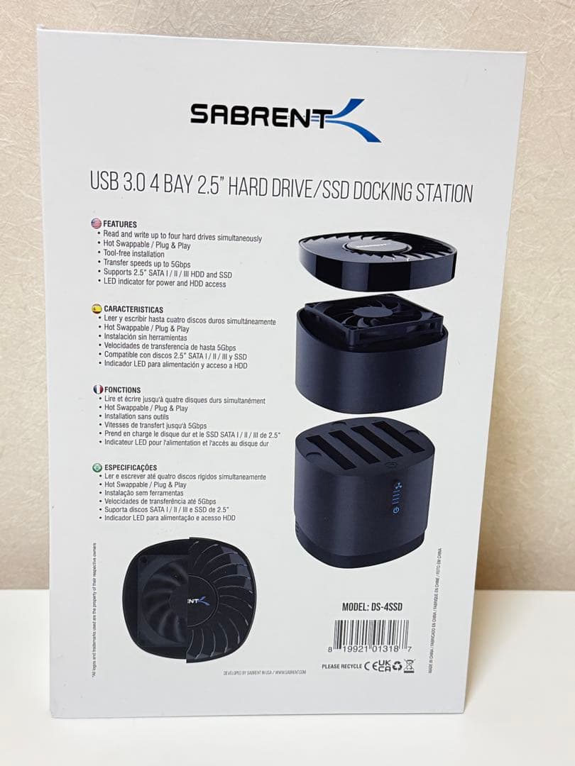 SABRENT 4ベイ2.5インチSSD/ HDDドッキングステーション