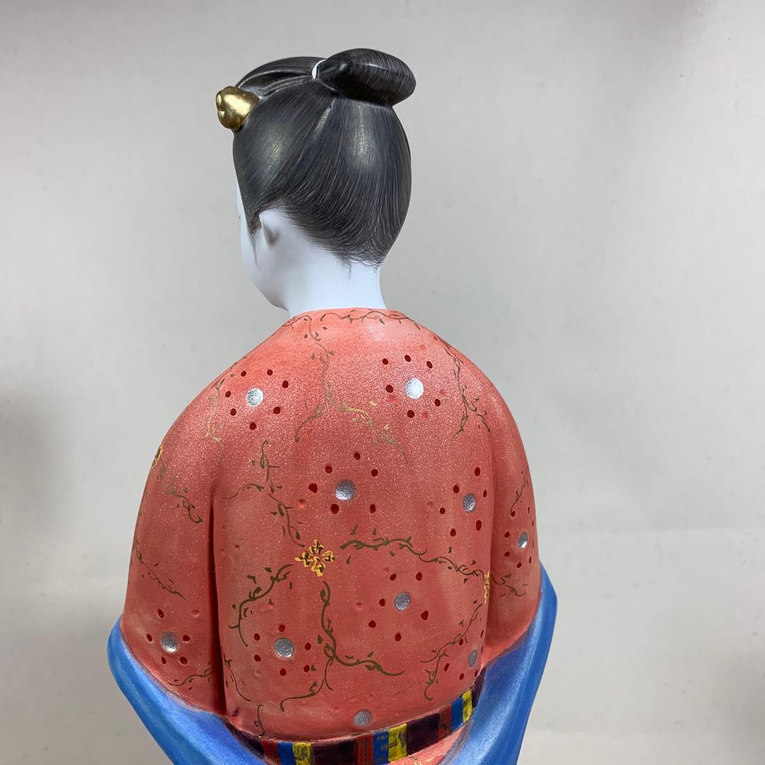 日展作家　北岡秀雄作　博多人形　卑弥呼　高さ約41㎝