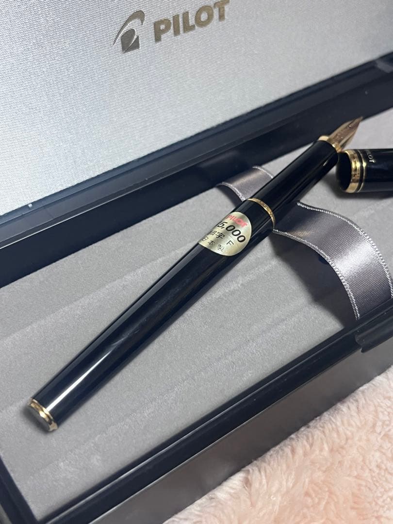 廃盤 新品未使用品 パイロット 万年筆 ヴィンテージ 黒 赤 ニブF 2本セット