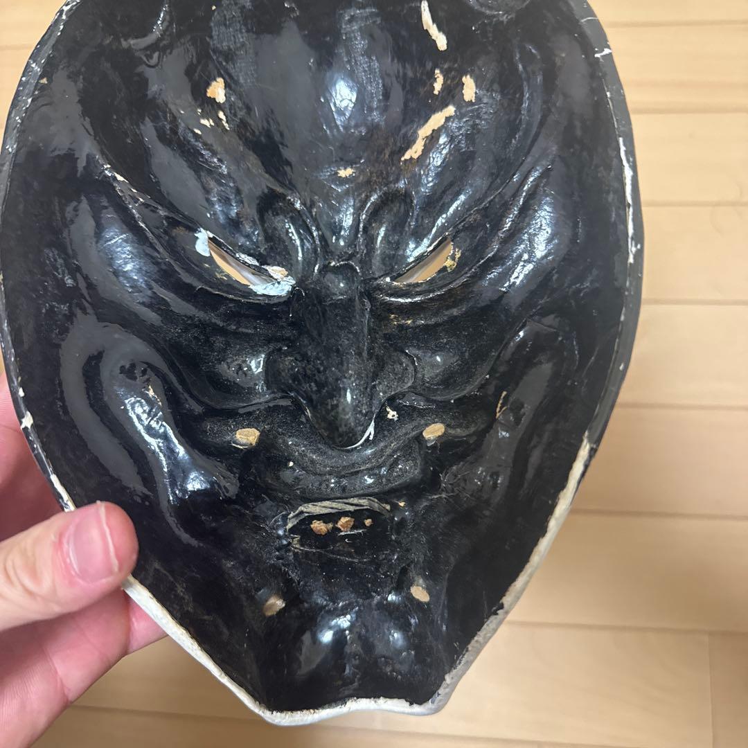 広島神楽麺　石見神楽面　咥え面
