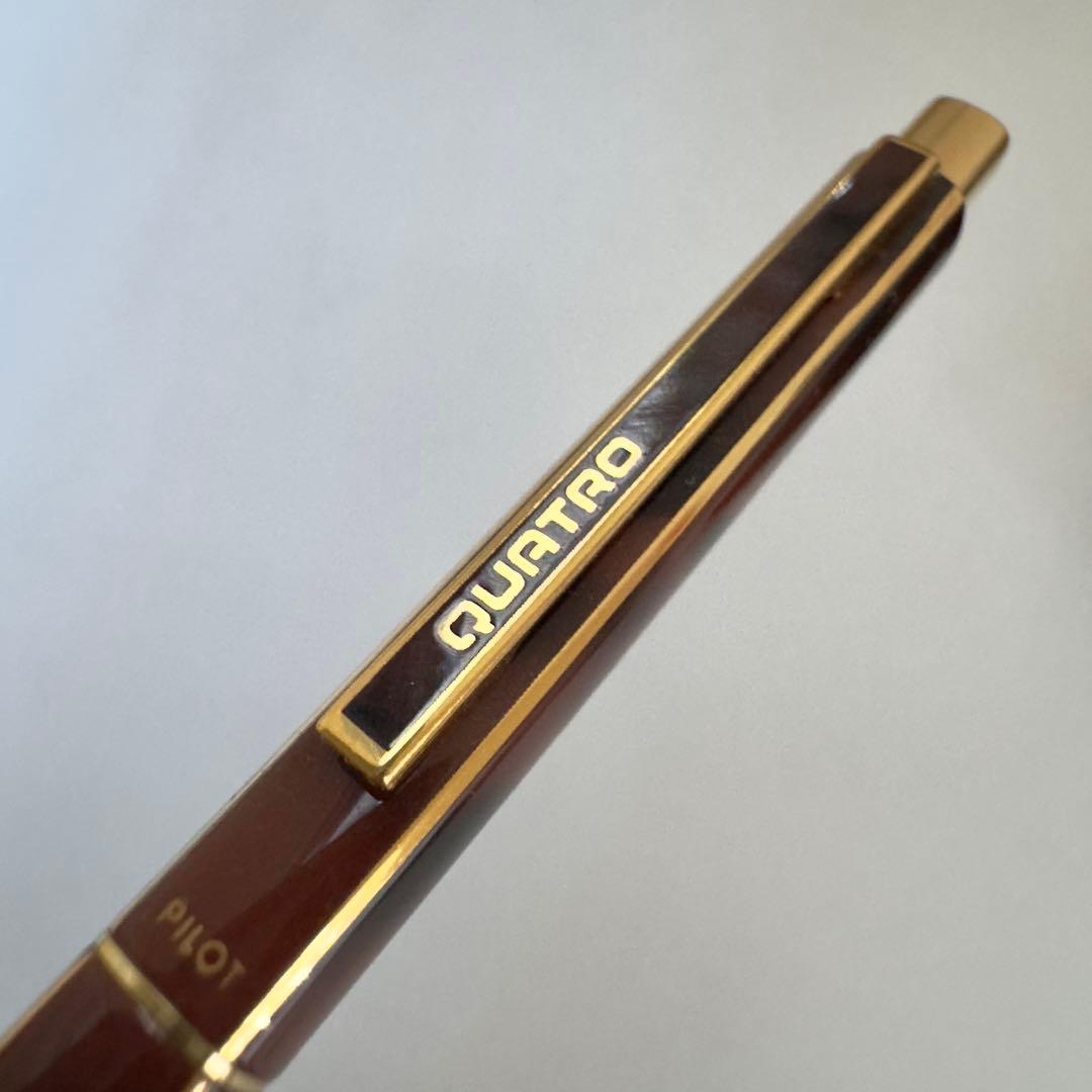 廃番 PILOT QUATRO クアトロ ボールペン マーブル 四角軸