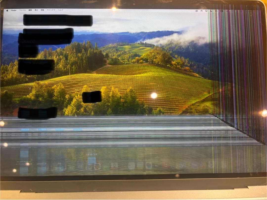 MacBook air M3 13.6インチ16GB/256GBディスプレイ不良