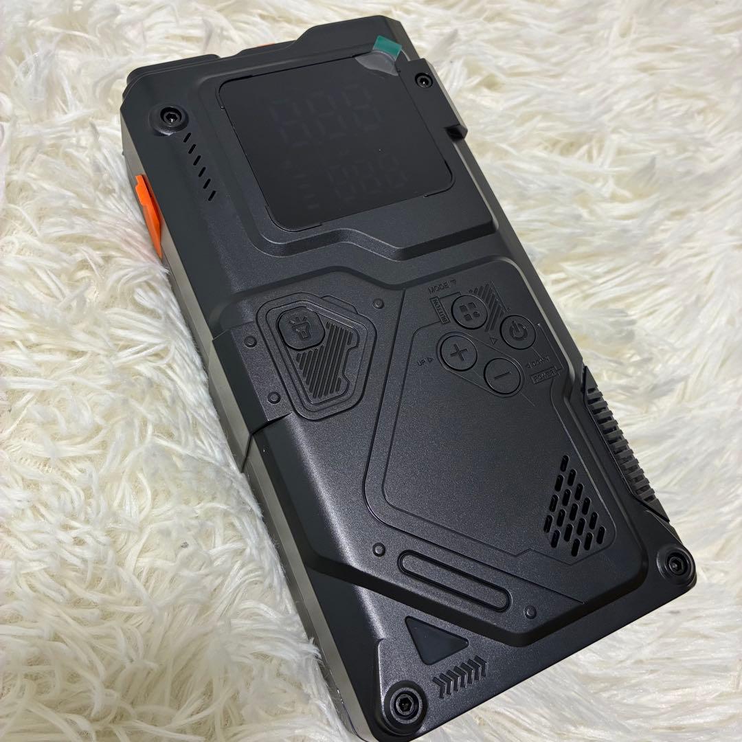 新品 ジャンプスターター 電動空気入れ エアコンプレッサー搭載✨10000mAh