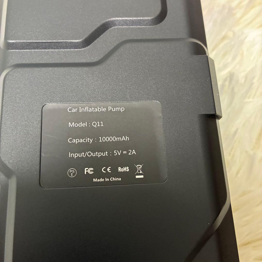 新品 ジャンプスターター 電動空気入れ エアコンプレッサー搭載✨10000mAh