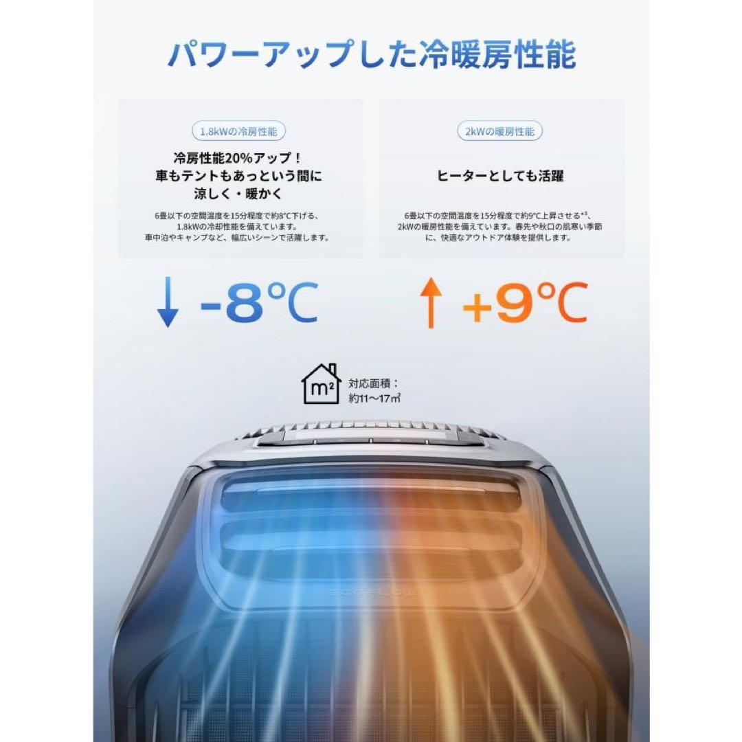 エコフロー wave3、3点セット、拡張バッテリーパック、窓枠シート