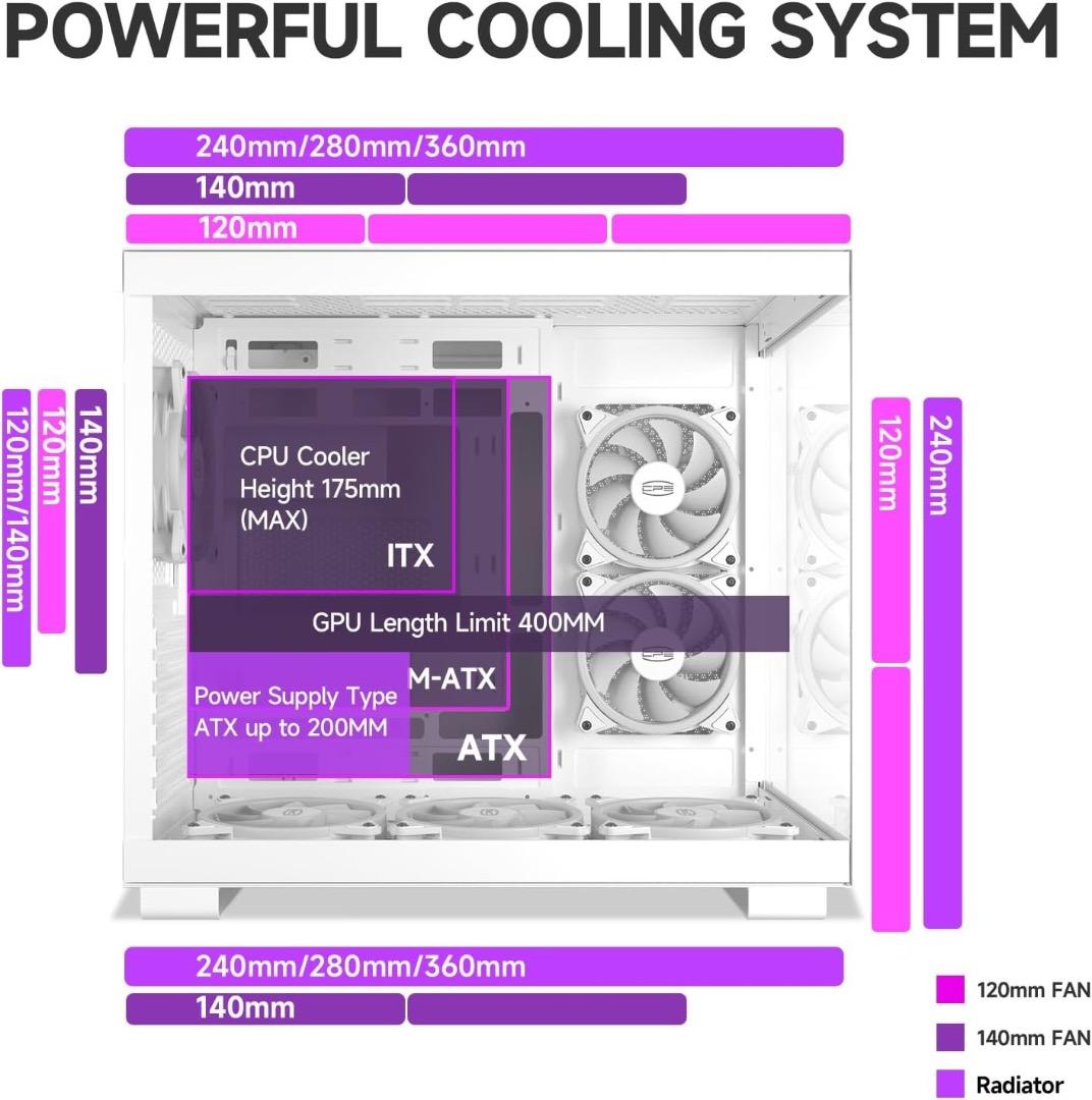 PCCOOLER CPS C3T500 ARGB タワー ATXケースタワー