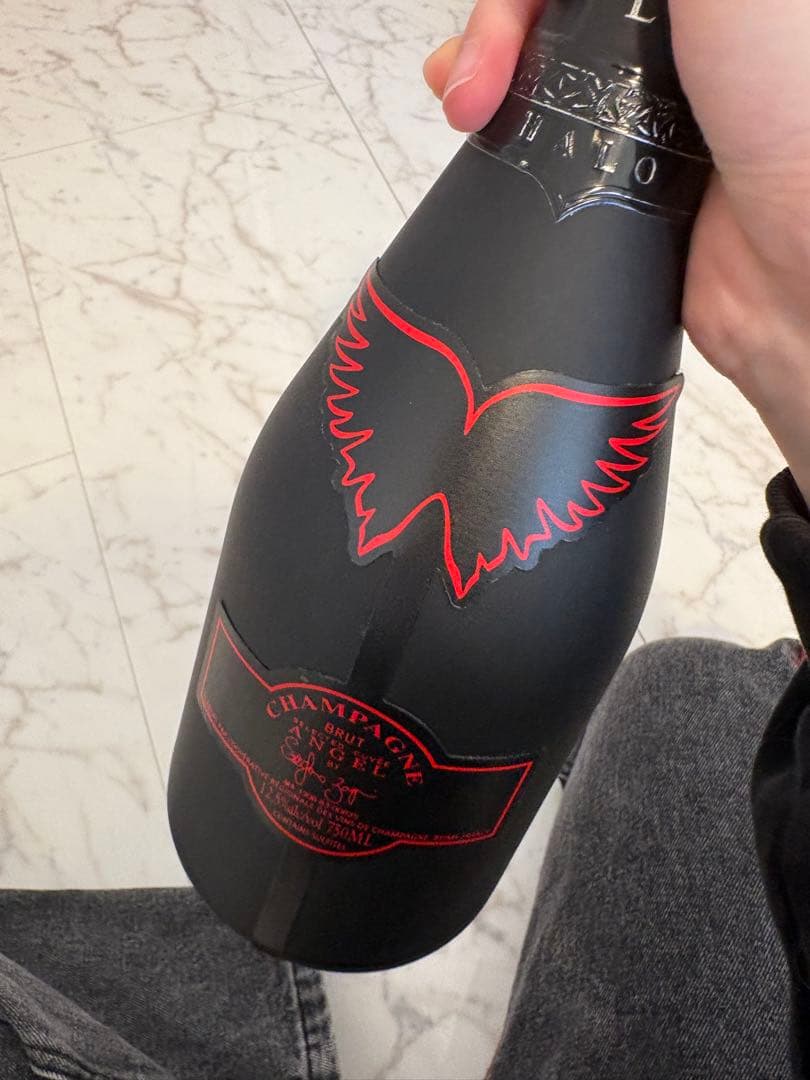 エンジェルシャンパン 空き瓶 空箱 4本セットまとめ売り