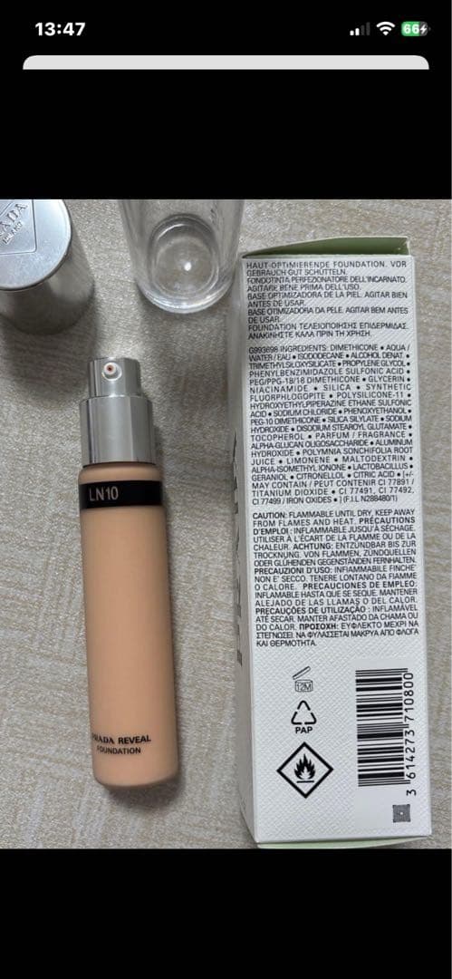 ファンデーション PRADA REVEAL FOUNDATION LN10 30ml LN10