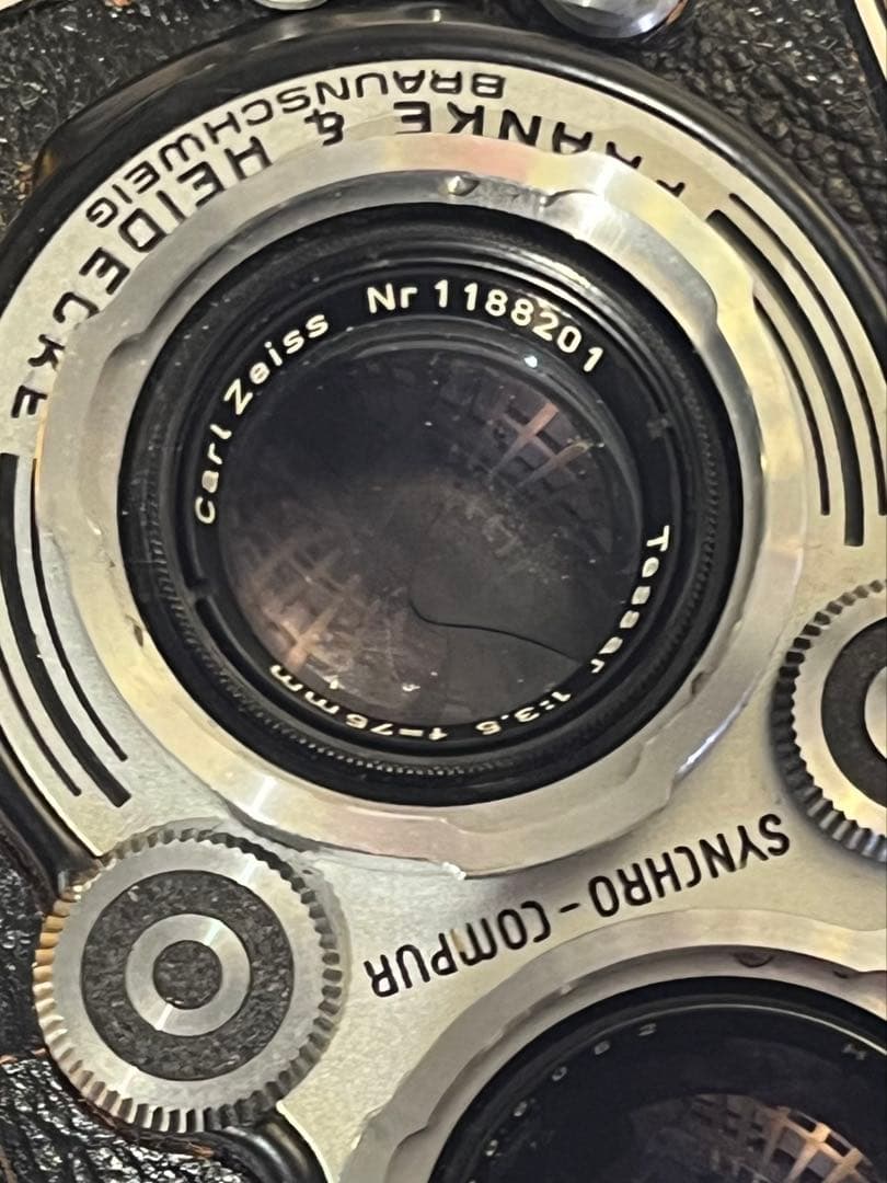 美品 RolleiFlex f3.5 75mm 美しいキャップ付き