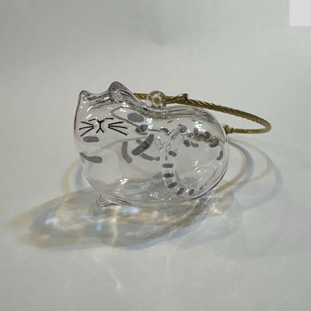 お纏め発送品【類似品】猫毛だま入れキーホルダー うちの子のけだまだま風サバトラ③