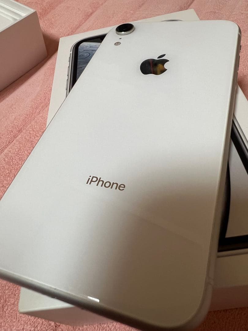 Apple iPhone10R ホワイト128GB バッテリー交換済