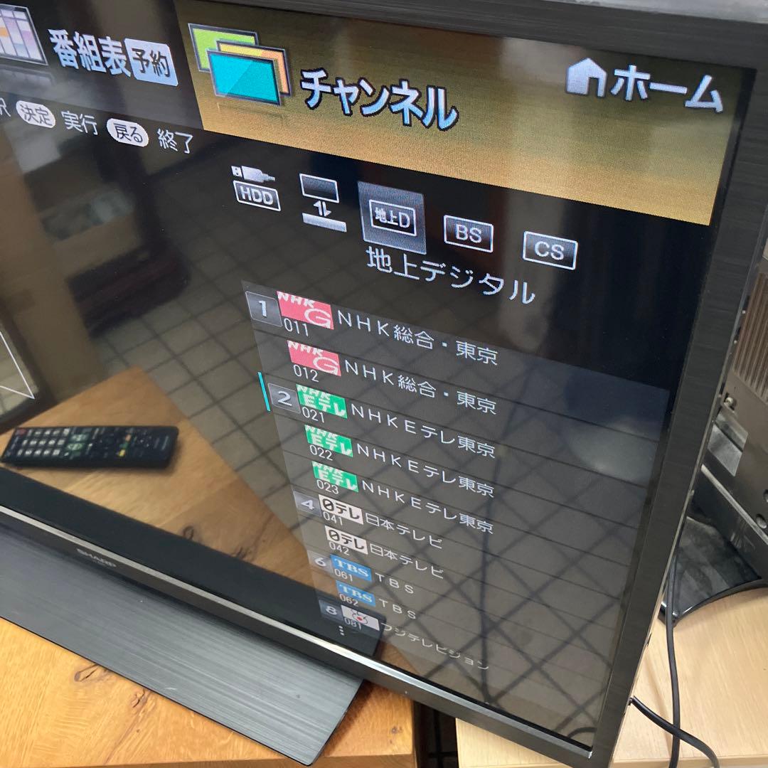 地上デジタル対応液晶テレビ　AQUOS