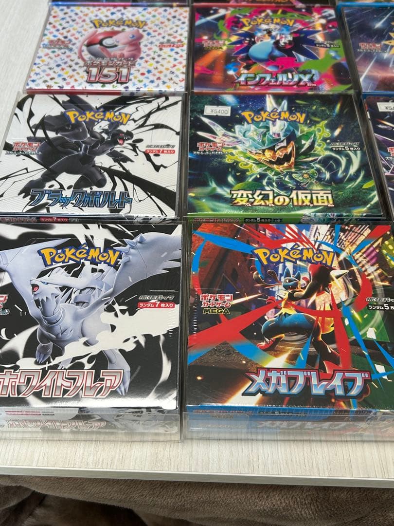 ポケモンカード　シュリンク付き未開封BOX オプション可能