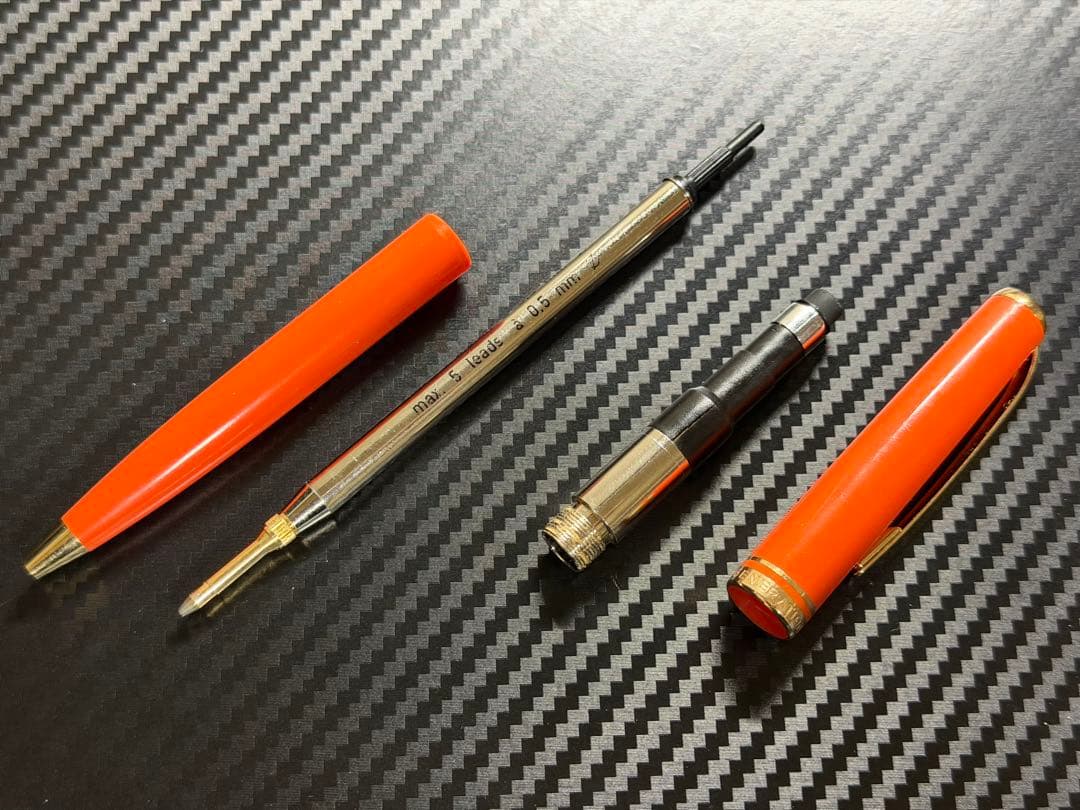 美品 モンブラン ジェネレーション オレンジ ペンシル 0.5mm