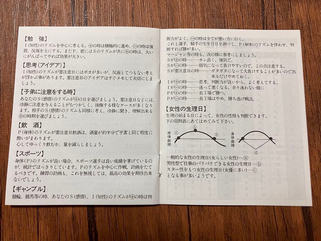 【稀少品！残り1個！】政木式バイオリズム計　政木和三　占い　運勢　健康　運命