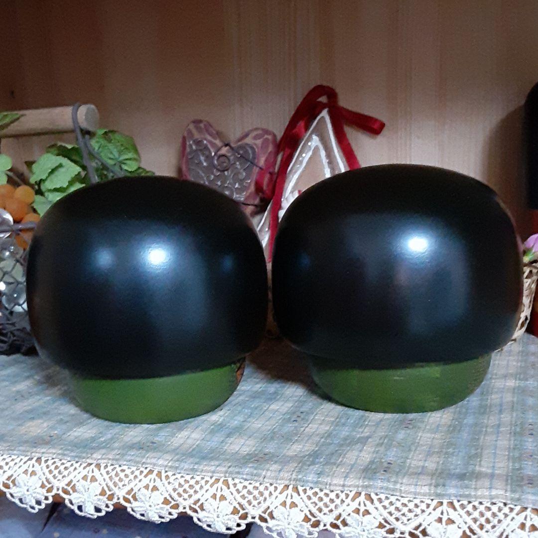 こけし 2個セット☘️季作品☘️菊花と椿