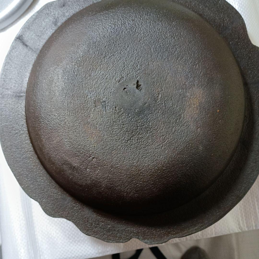 高橋敬典（人間国宝)　透き木釜（竹地紋)　二重箱　茶道具釜　炉用釜
