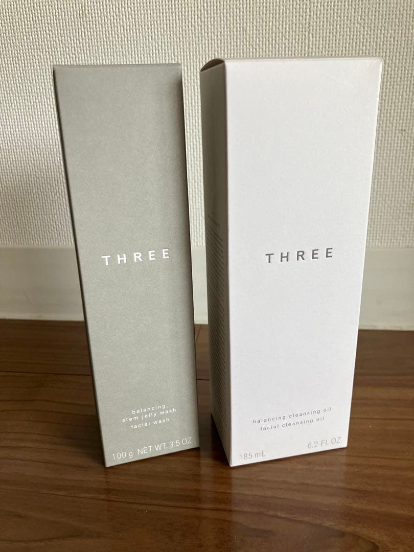 新品未使用　THREE クレンジングオイル185ml ジェリーウォッシュ100g