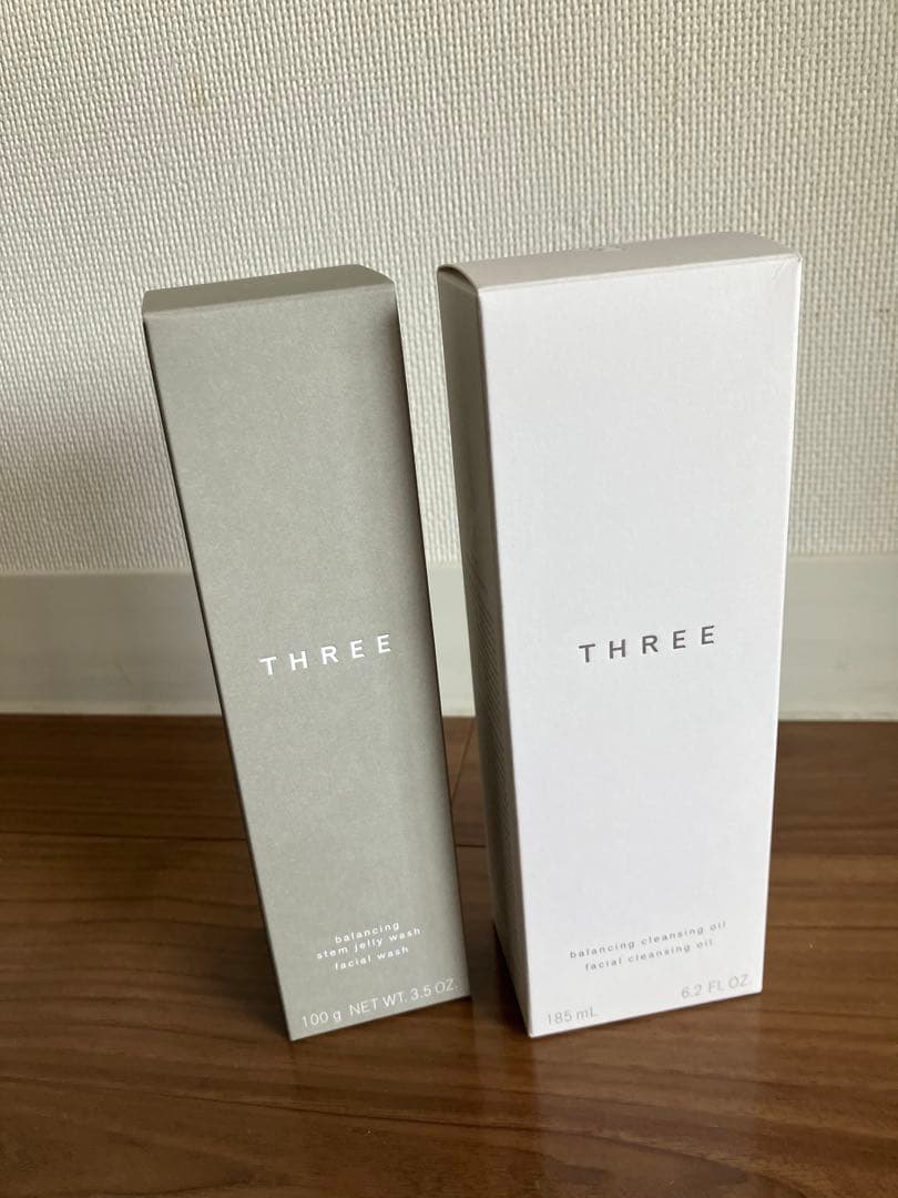 新品未使用　THREE クレンジングオイル185ml ジェリーウォッシュ100g