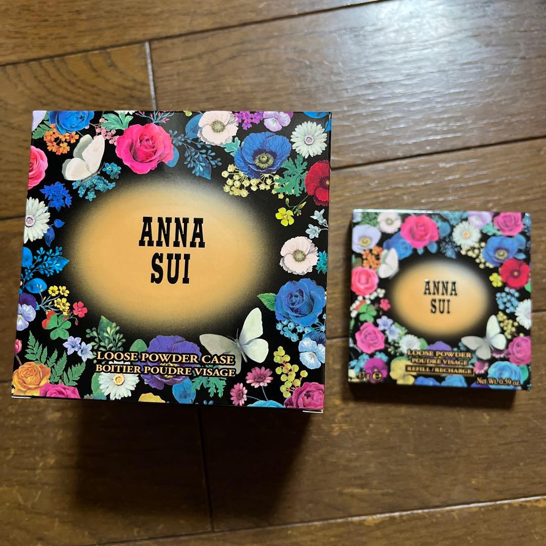新品未開封　ANNA SUI　アナスイ　ルースパウダー　ケース　レフィルM700