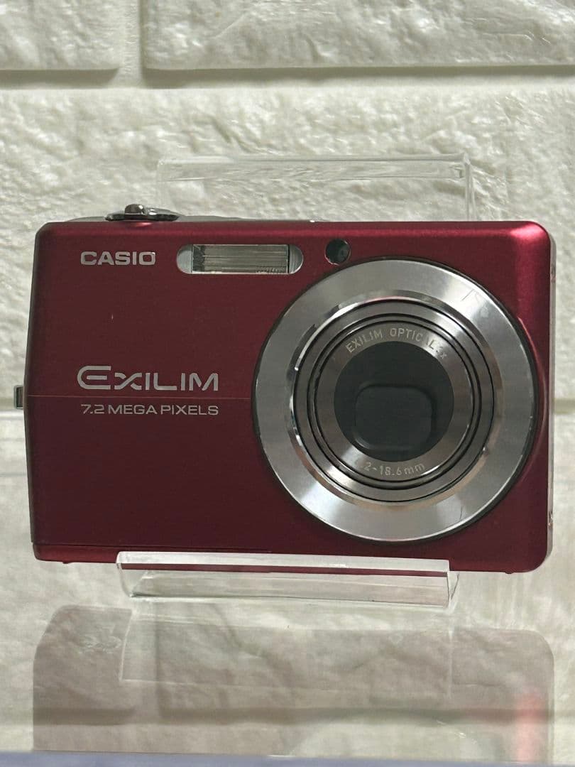 【動作OK】CASIO EXILIM EX-Z700 レッドコンパクトデジカメ