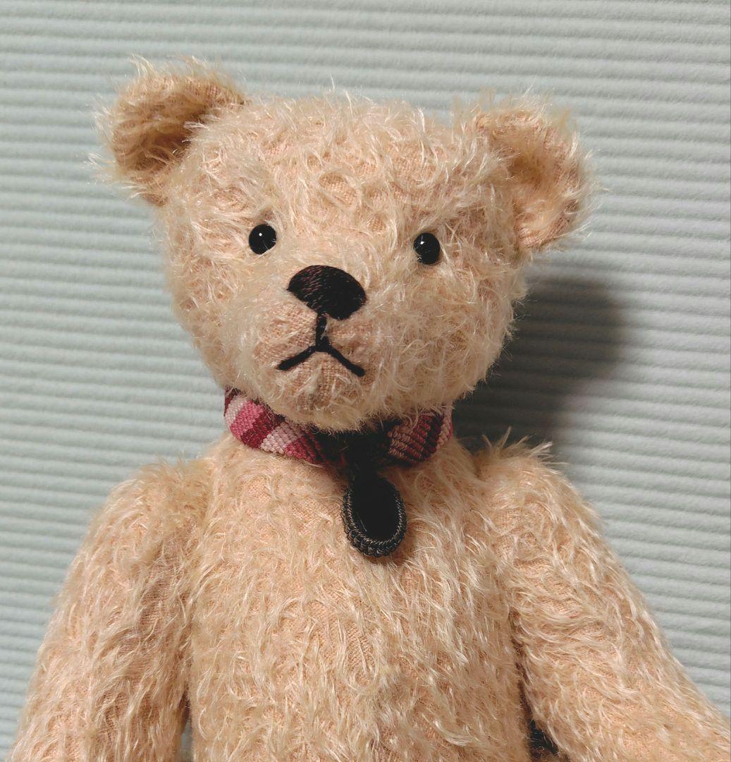 オレンジピンクのテディベア　30cm
