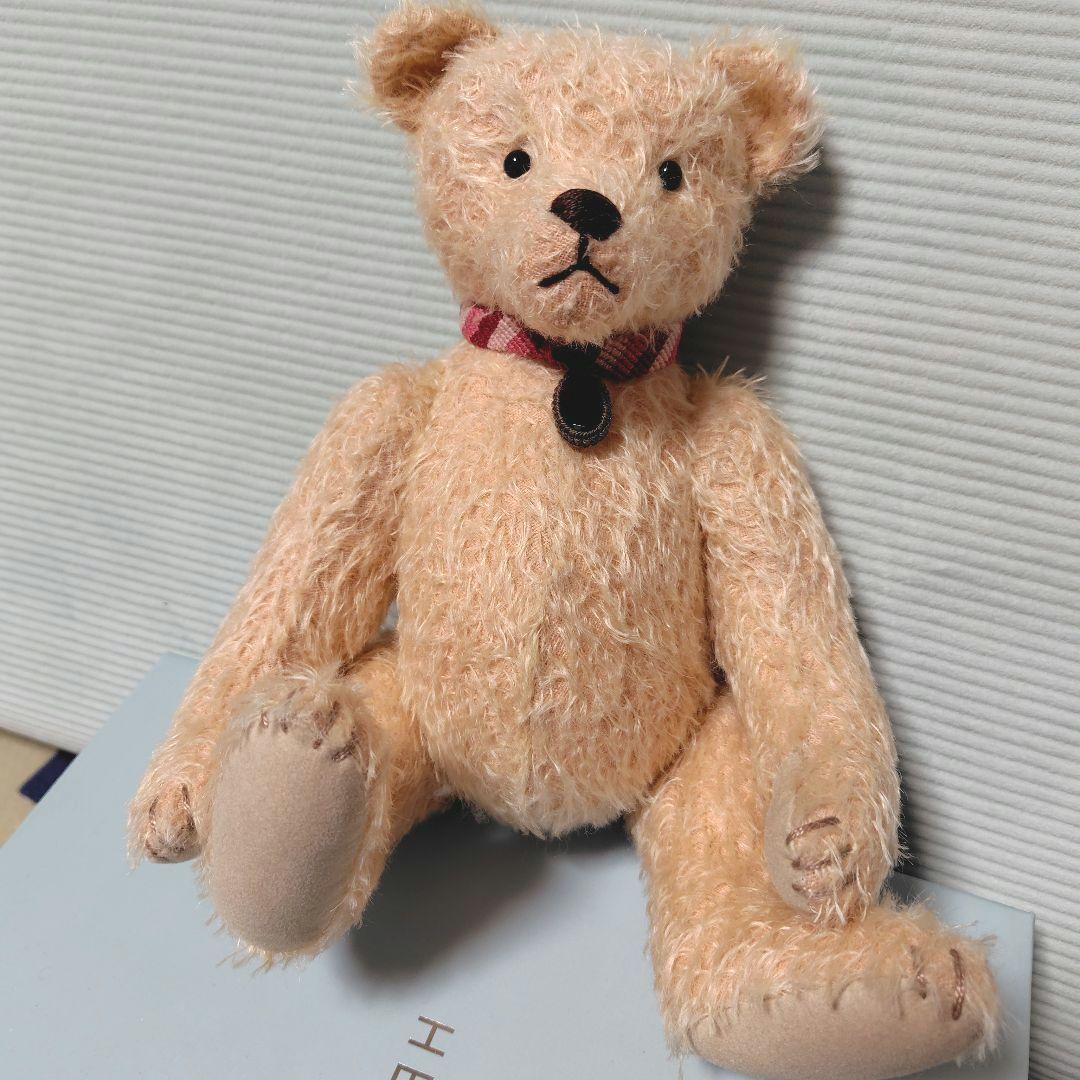オレンジピンクのテディベア　30cm