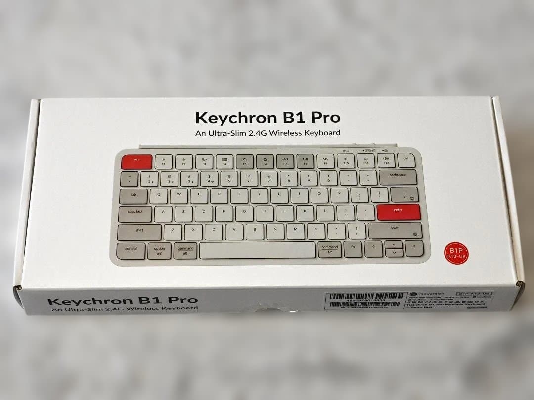【美品】Keychron B1 Pro 英語配列 レトロレッド