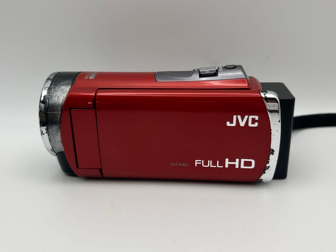 JVC フルHD ビデオカメラ GZ−E700−R レッド 充電器付き