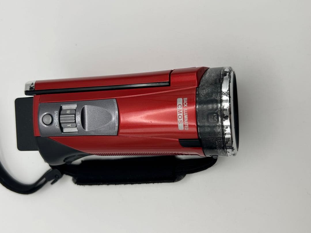 JVC フルHD ビデオカメラ GZ−E700−R レッド 充電器付き