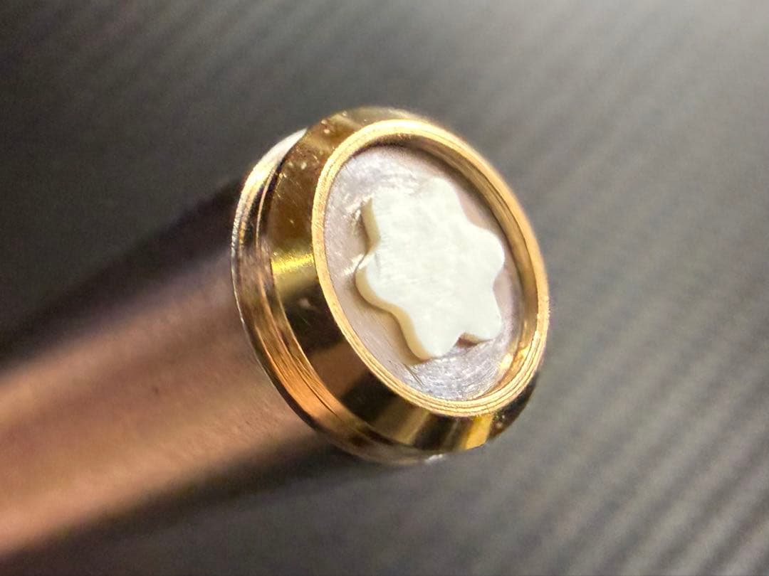 未使用に近い モンブラン ノブレス スリムライン 万年筆 14K EF 極細字