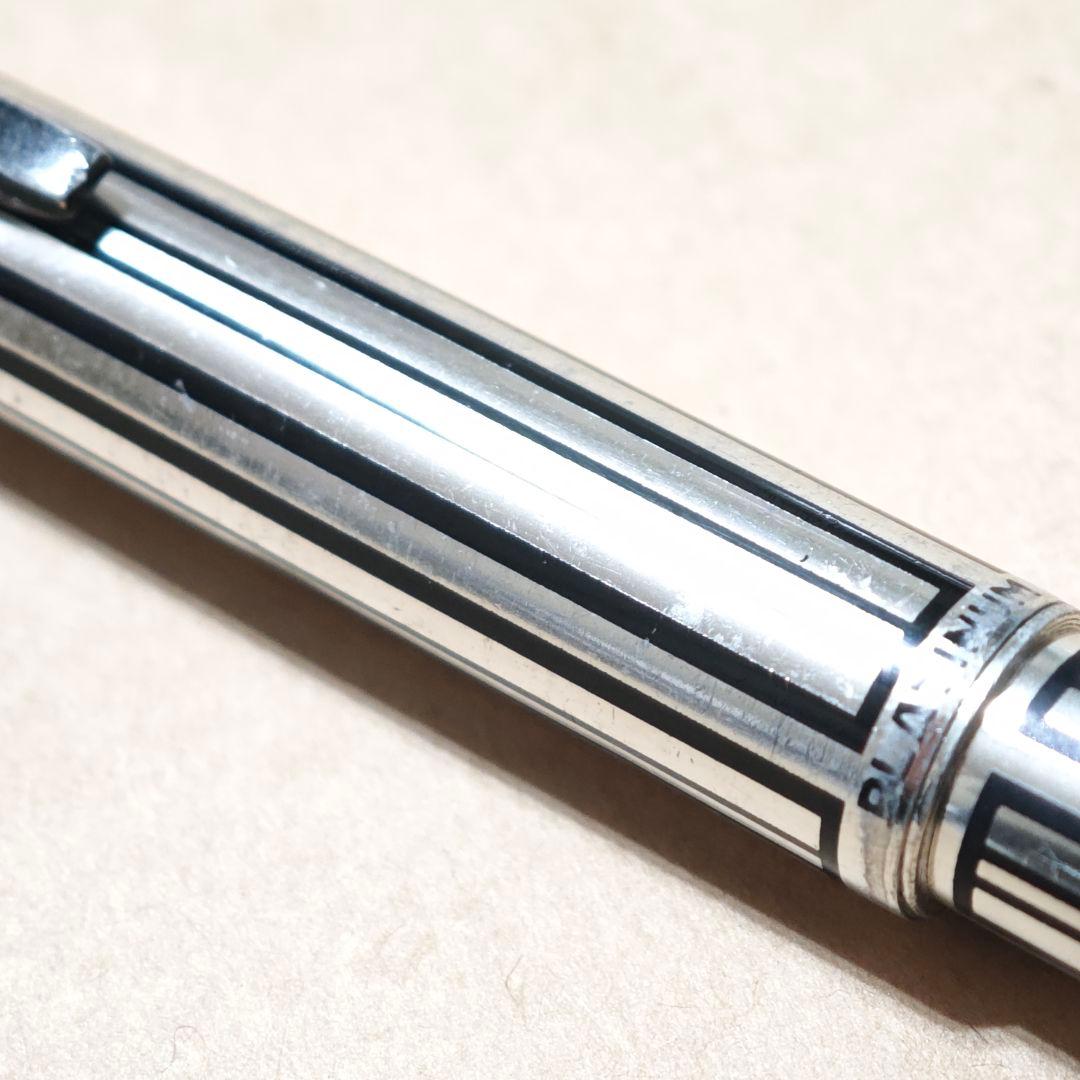 Platinum プラチナ 万年筆 18kWG ストライプ 廃盤