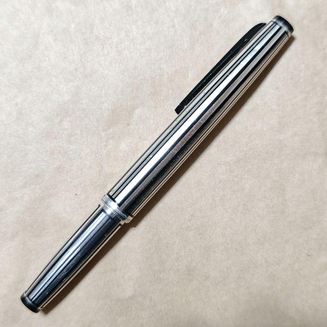 Platinum プラチナ 万年筆 18kWG ストライプ 廃盤