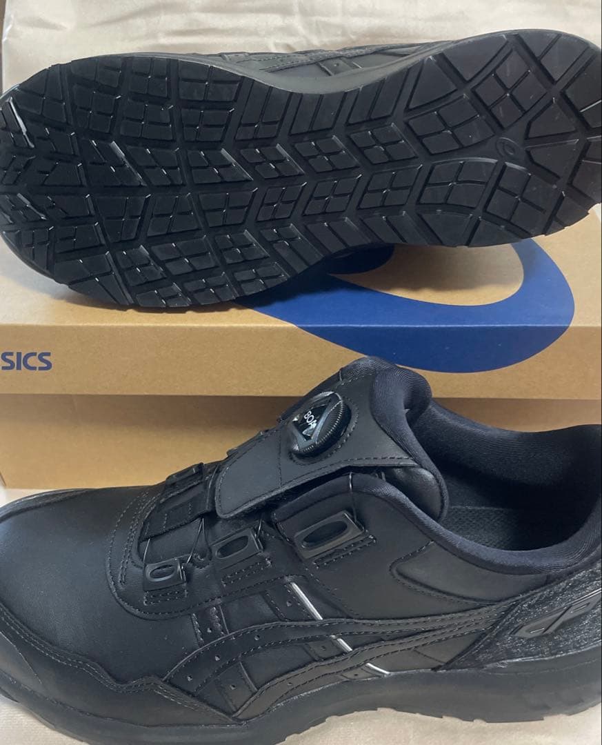 ASICS CP306 BOA WIDE ブラック/ブラック 安全靴 27センチ