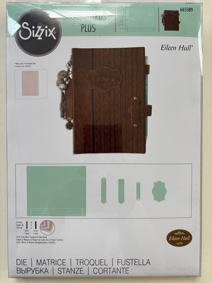アルバム・スクラップ Sizzix Full Size Journal 665589 Plus Die