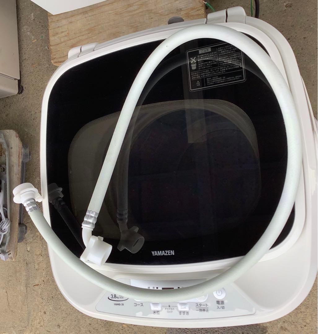 【一人暮らし向き】山善 小型洗濯機 YWMB-38(W) 3.8kg 23年製