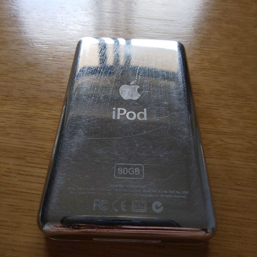 ポータブルプレーヤー Apple iPod 80GB MA448J