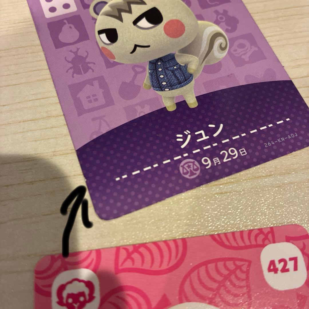 amiiboカード　あつ森　ゆきみ　みすず　ルナ　ジュン　ペーター　ちゃちゃまる