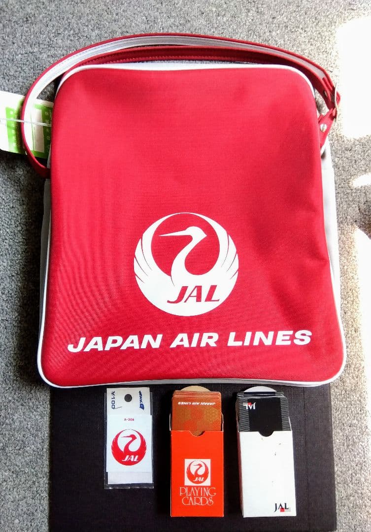 JAL ノベルティ　ショルダーバッグ　トランプ