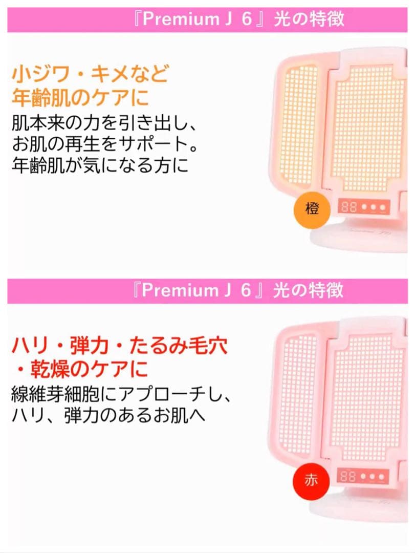 美品ジェイエステティックPremium（プレミアム） J6 光エステLED美顔器