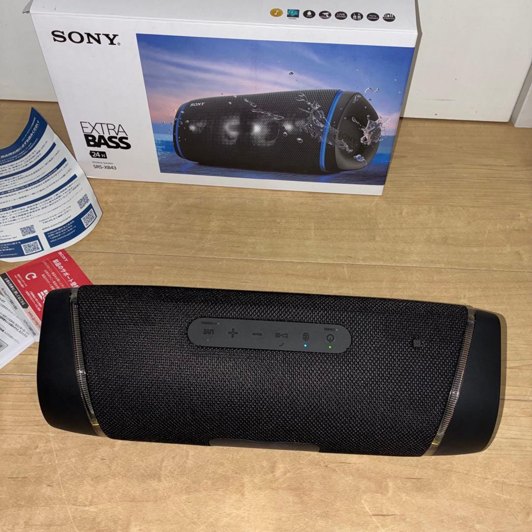 ワイヤレスポータブルスピーカー 【SONY】 SRS-XB43 ブラック