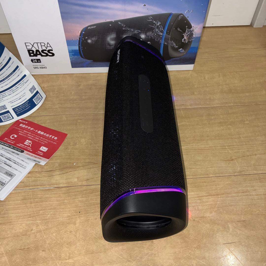 ワイヤレスポータブルスピーカー 【SONY】 SRS-XB43 ブラック