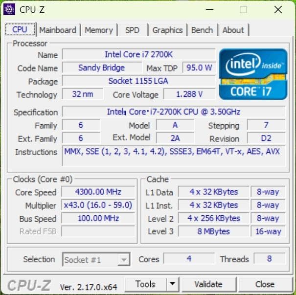 i7 CPU＋マザーボード＋メモリ8GB＋CPUクーラー＋GPUのセット。