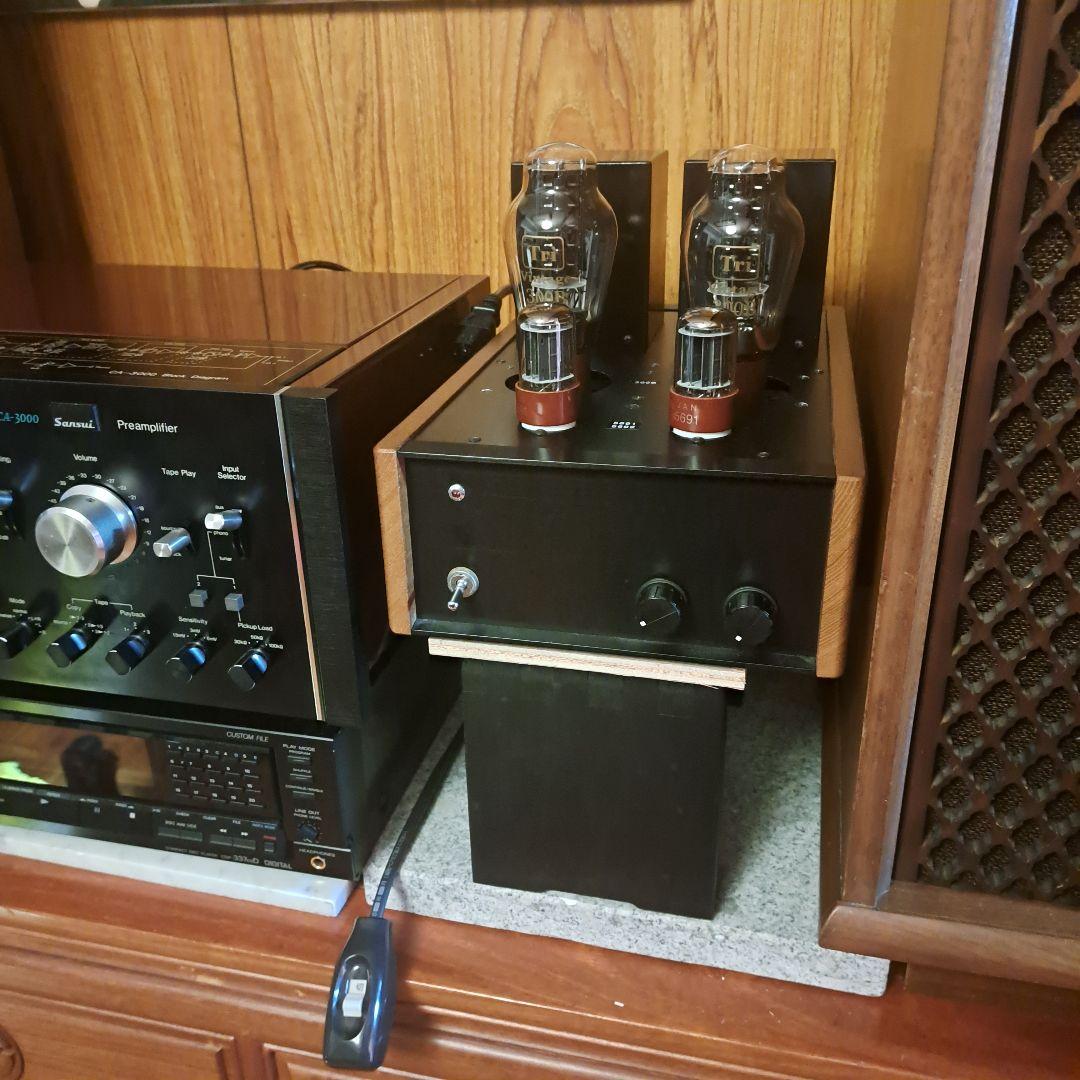 Tri300Bシングルアンプ 予備真空管PSVANE300B付き!