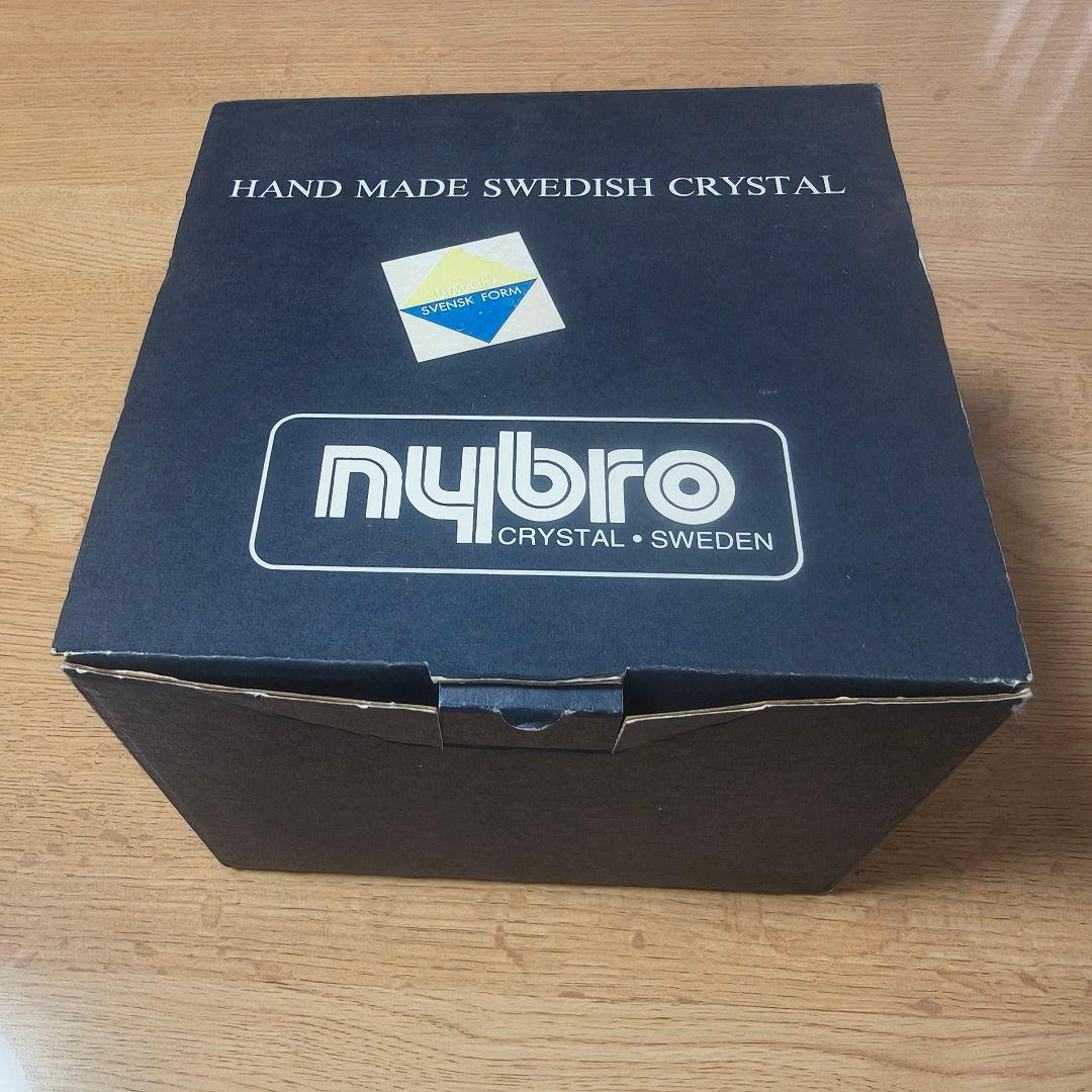 Nybro Cilla Persson Vintage ３本脚 クリスタルボウル